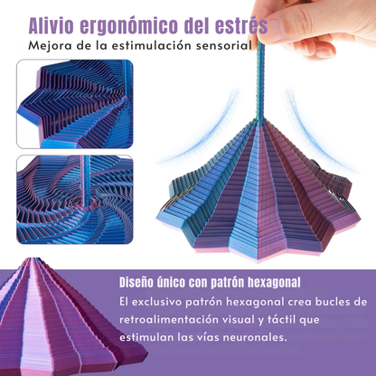 Estrella 3D antiestrés hipnótica