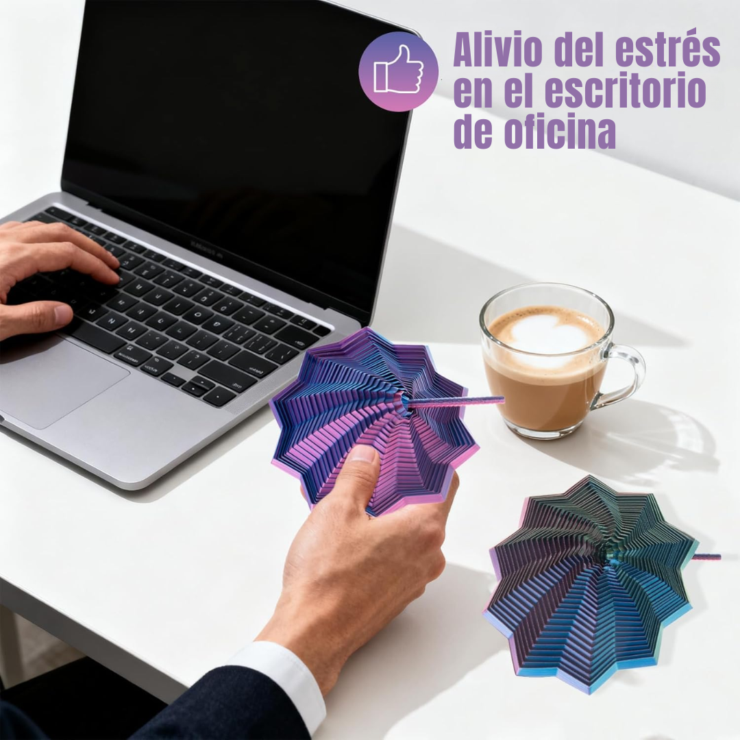 Estrella 3D antiestrés hipnótica
