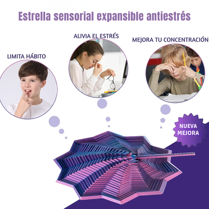 Estrella 3D antiestrés hipnótica